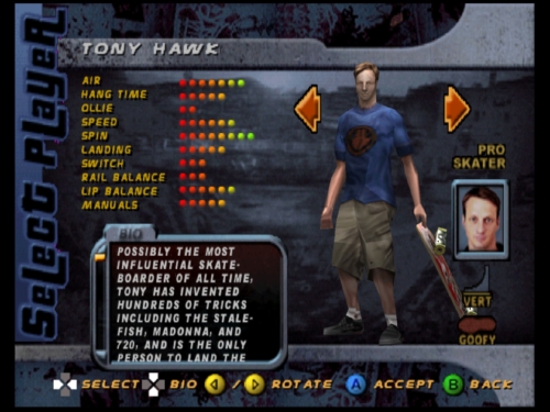 tony hawk pro skater 2 - marque vêtements skate jeux vidéo