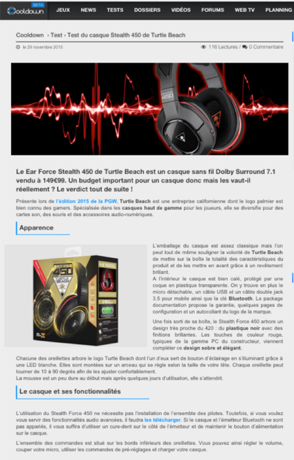 Casque-micro Turtle Beach Stealth Pro – Canard PC